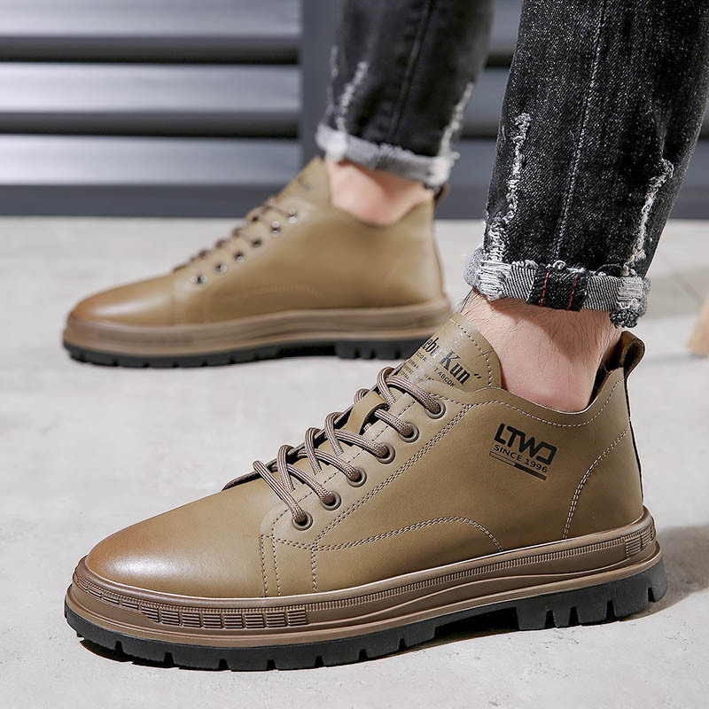 Leatherwork Designs - Chaussures en cuir pour hommes, montantes,